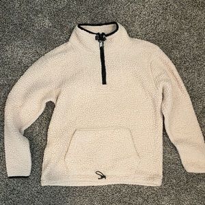 Fluffy PINK pull over sweater.